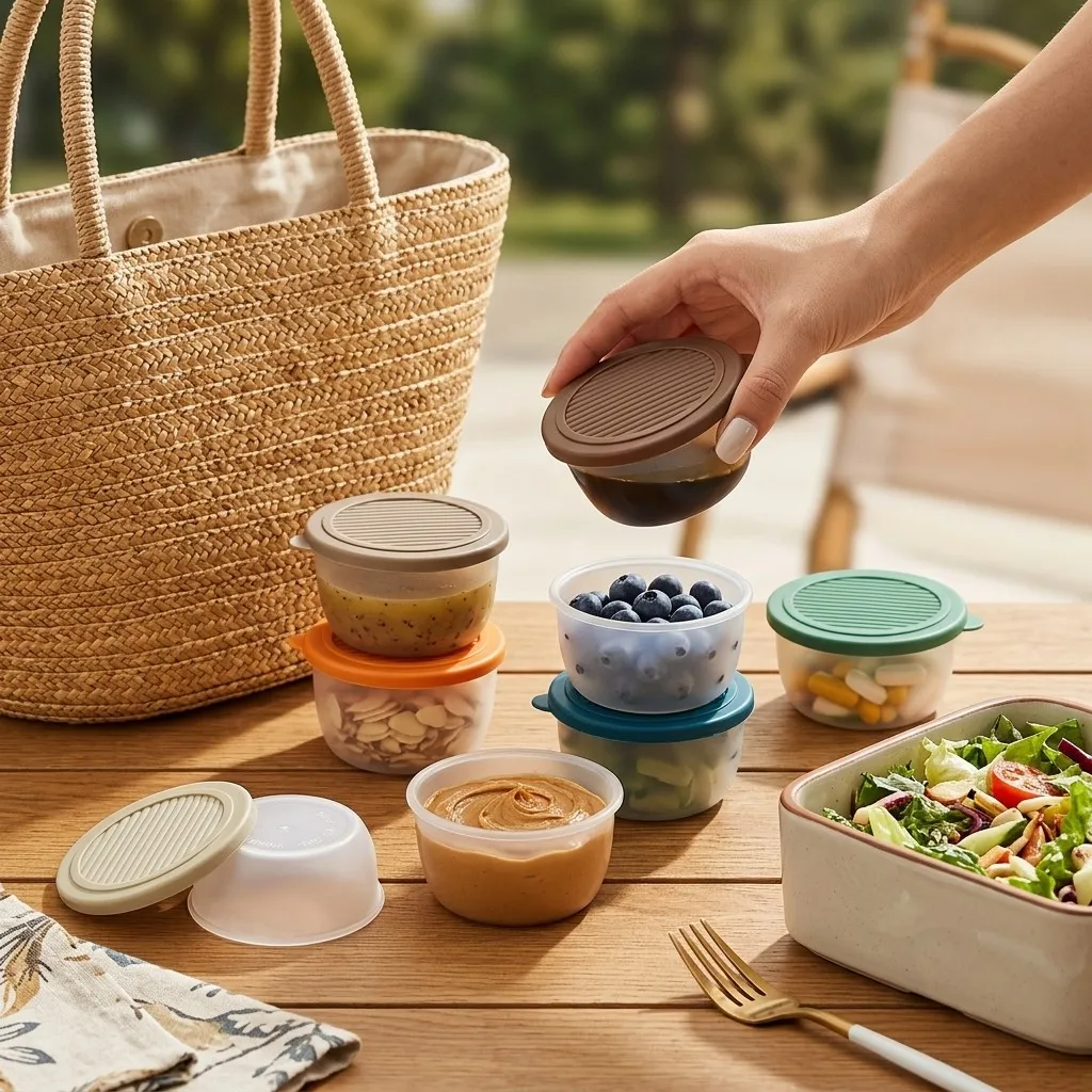 Sauce Dipping Cup - 2/6 szt. Mini plastikowe pojemniki na