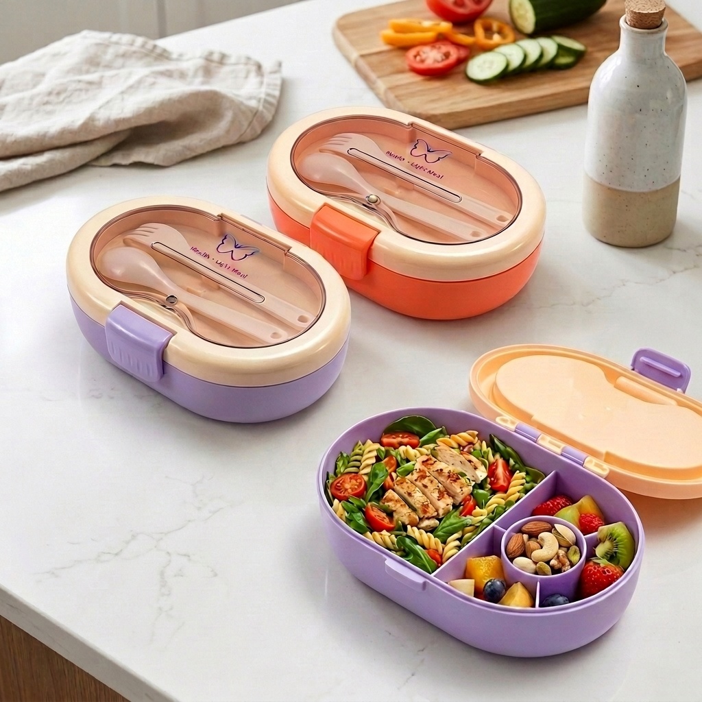 Meal Prep Or Prep Meal - Plastikowy pojemnik na lunch typu bento