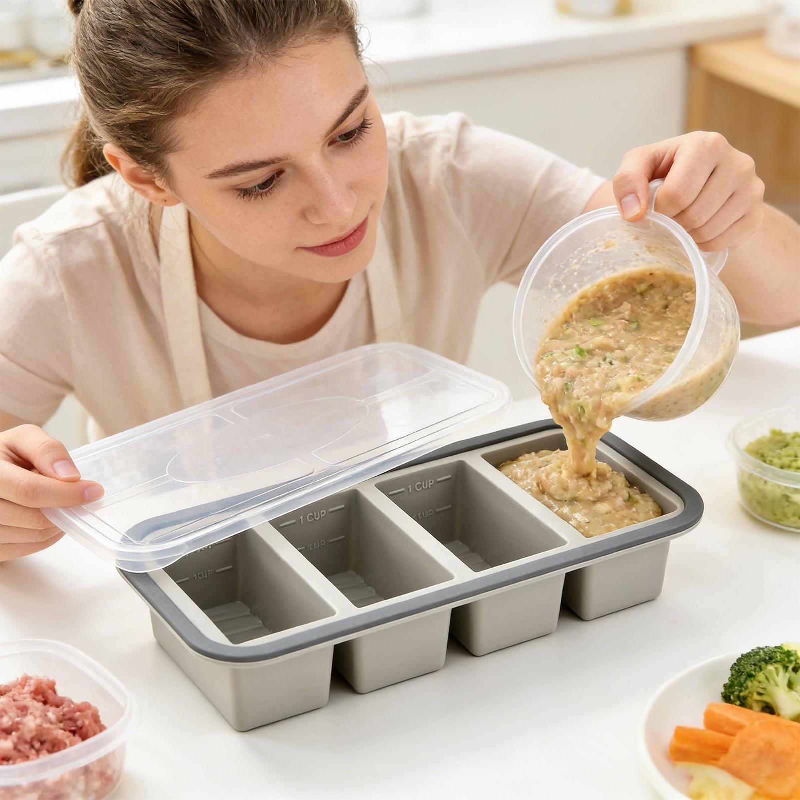 Silikonowe formy do zamrażarki – Meal Prep Template recenzja i cena