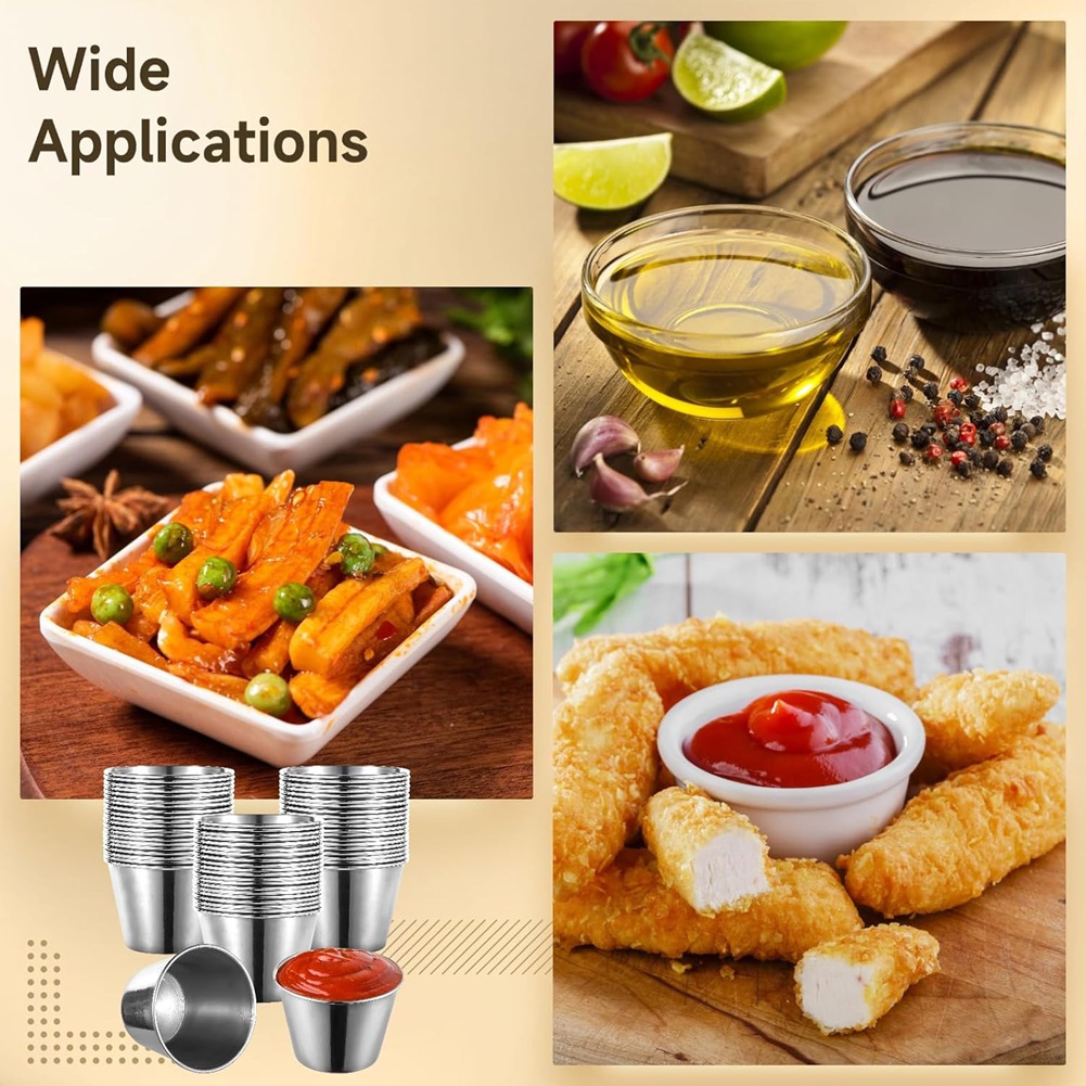 J1UL1N – zestaw 60 sztuk, misk – Sauce Dipping Cup recenzja i cena