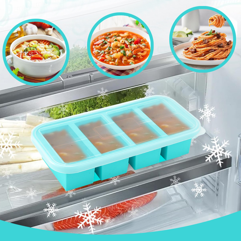 4 Silikonowe Formy do Zamrażan – Meal Prep Template recenzja i cena