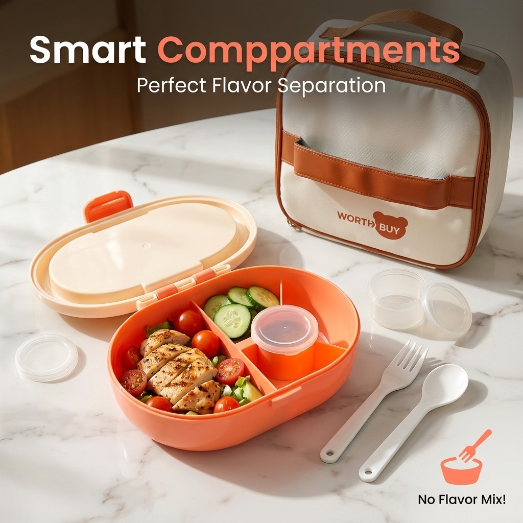 Plastikowy pojemnik na lunch t – Meal Prep Or Prep Meal recenzja i cena